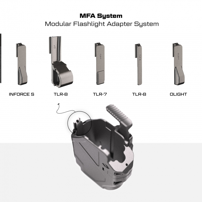 TOC ORPAZ DELTA  pentru Glock 17/19 + spațiu pentru Lanternă [7]