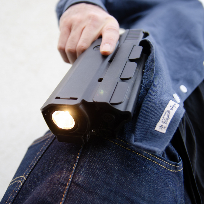 Toc Tactic T40X pentru Pistol cu lanterna, OWB , Level II Retention - ORPAZ compatibil cu Glock, CZ, Ruger, Sig Sauer, Smith & Wesson, Springfield, Canik [4]