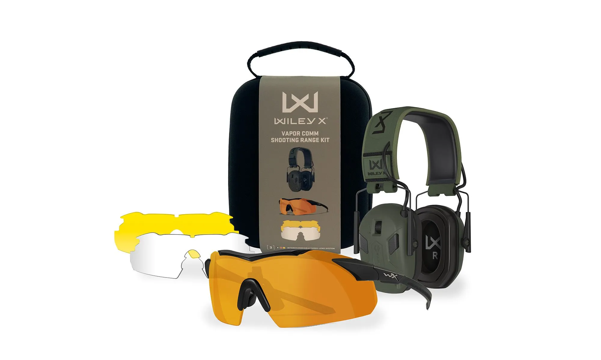 WX VAPOR COMM - Kit pentru poligon (Ochelari + Casti active) [2]