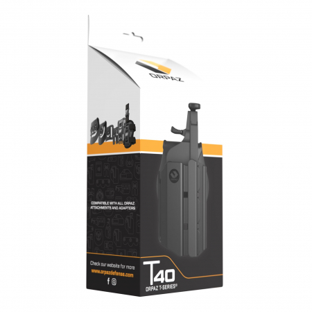 Toc T40XS pentru Glock 17, 19 cu lanterna pana la 2,54cm , OWB , Level II Retention [0]