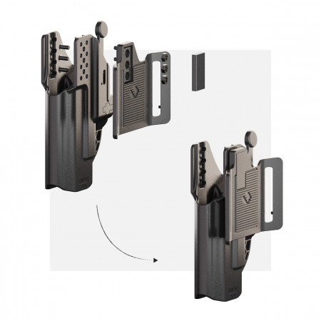 Adaptor ORPAZ  OWB prindere prin curea compatibil cu toc pistol IWB [5]