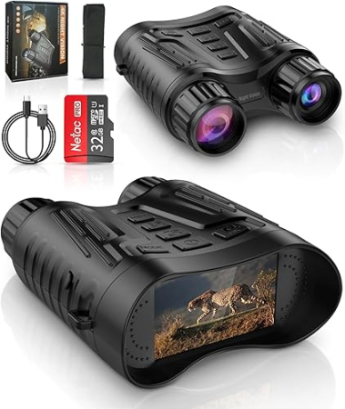 Accesorii - Binoclu cu vizibilitate nocturnă 4K reîncărcabil