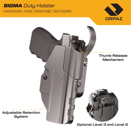 Orpaz Sigma Holster pentru G17, G19, G22, G23, G30S, G31, G34, G45, MR920/MR920P [1]