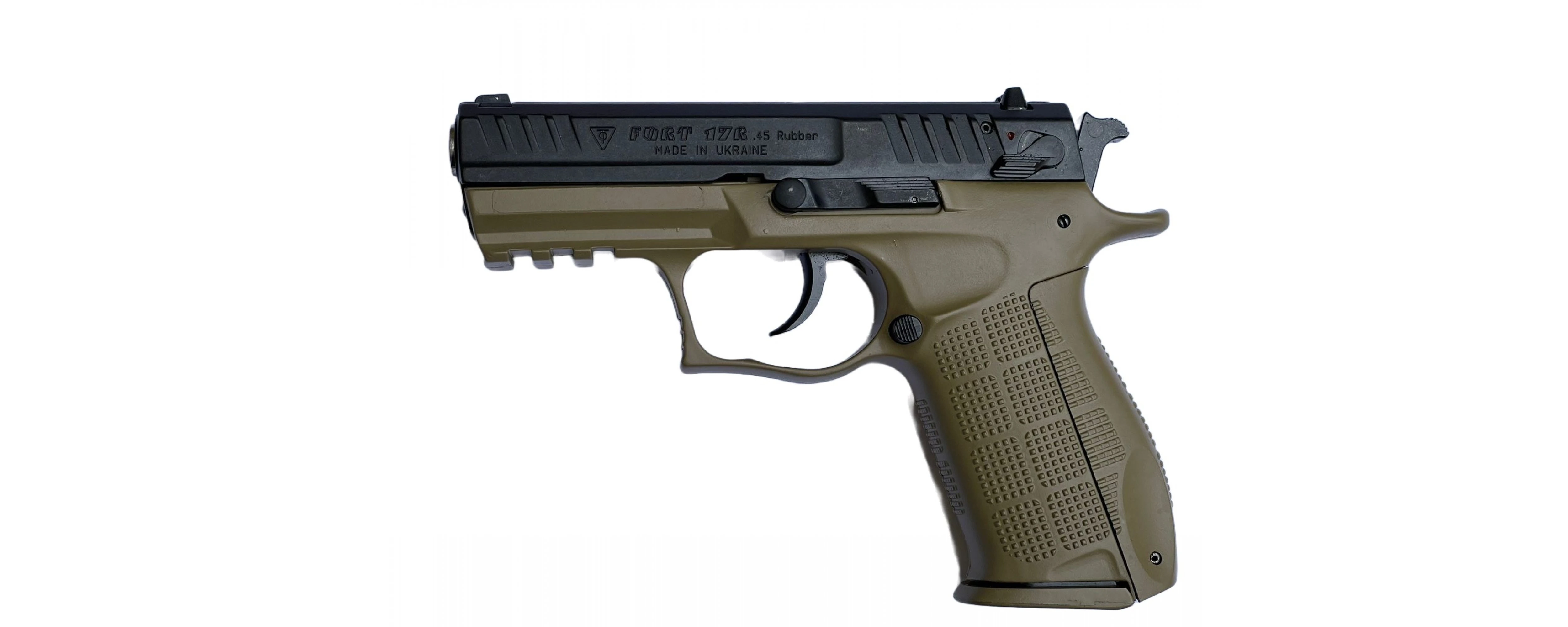 Fort - Pistol cu bile de cauciuc FORT 17R Coyote Frame - cal. .45 Rubber