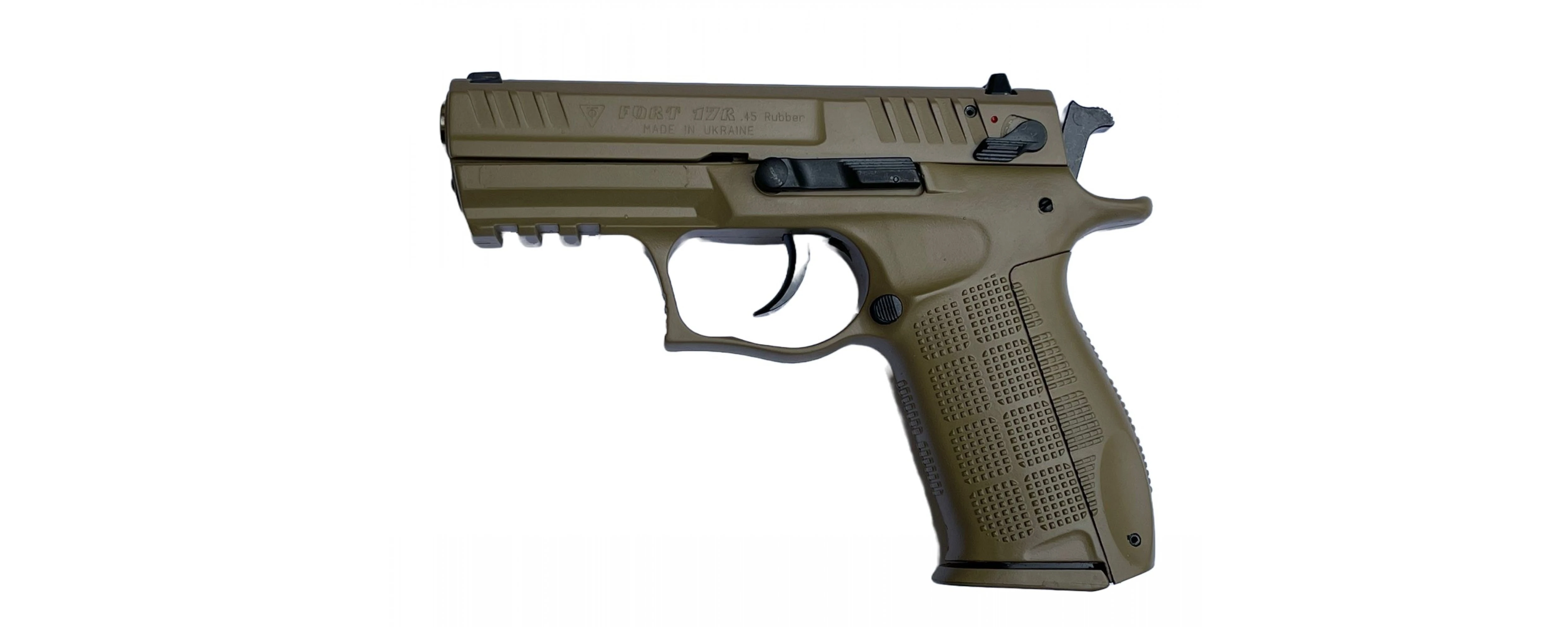 Fort - Pistol cu bile de cauciuc FORT 17R Full Coyote - cal. .45 Rubber