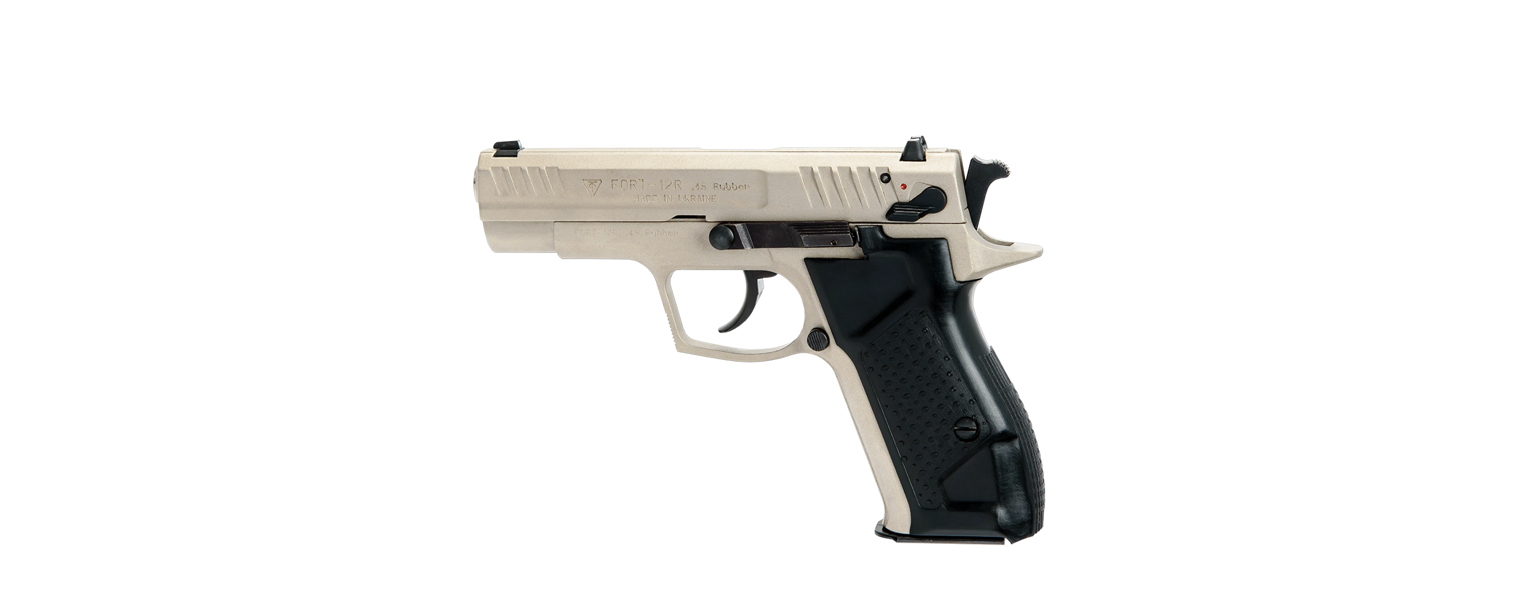 Fort - Pistol cu bile de cauciuc, personalizat, FORT 12R.02 - cal. .45 Rubber