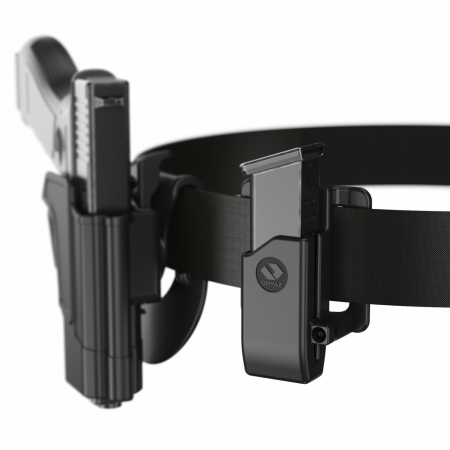 Port Incarcator Simplu din Metal pentru 9mm cu prindere prin curea [1]