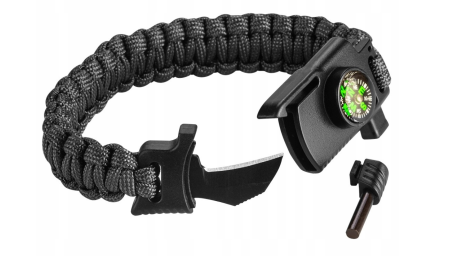 Set cadou de supraviețuire: cuțit, lanternă, brățară NEO TOOLS 63-033 [10]