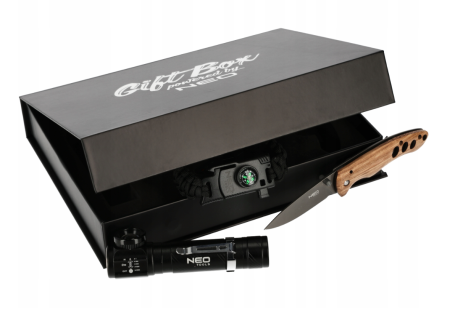 Set cadou de supraviețuire: cuțit, lanternă, brățară NEO TOOLS 63-033 [3]