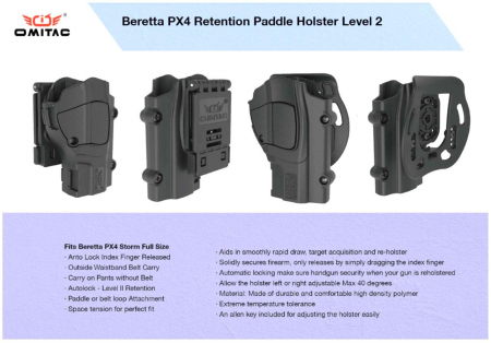 Toc Pistol Beretta PX4 Storm prindere PADELA - Retentie Level II [4]