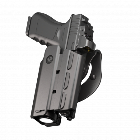 T40 - Toc Tactic T40X pentru Pistol cu lanterna, OWB , Level II Retention - ORPAZ compatibil cu Glock, CZ, Ruger, Sig Sauer, Smith & Wesson, Springfield, Canik