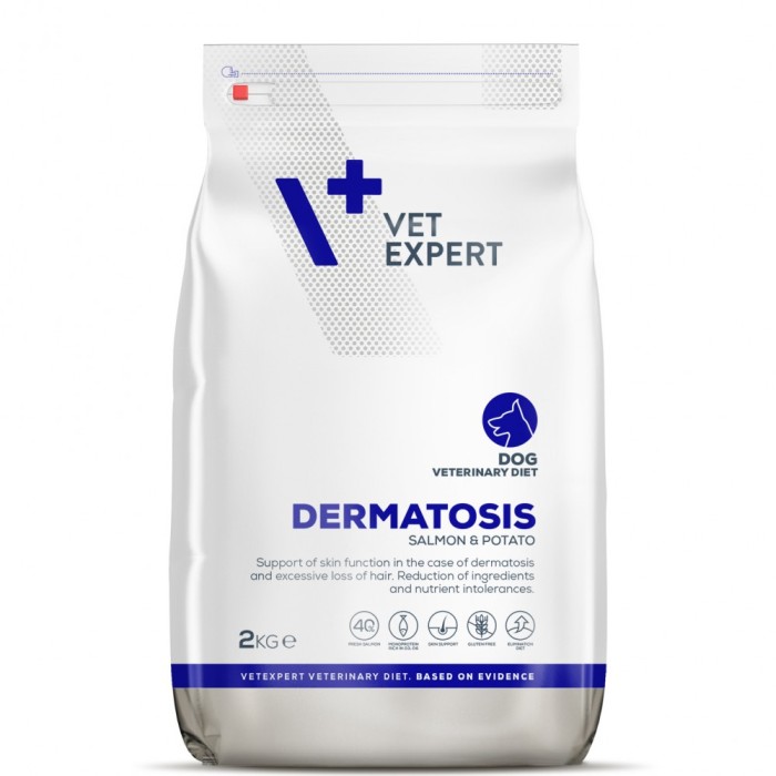 4T Dermatosis Dog Somon si Cartofi 2 Kg, VetExpert