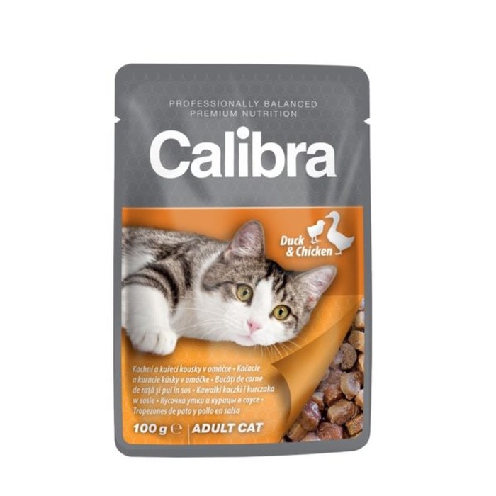 Calibra Cat Plic Rata si Pui in Sos 100 g