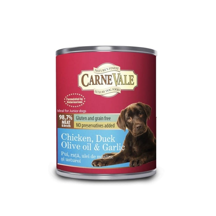 Carnevale Dog Cons Junior Pui Rata Usturoi Ulei Masline 800 g