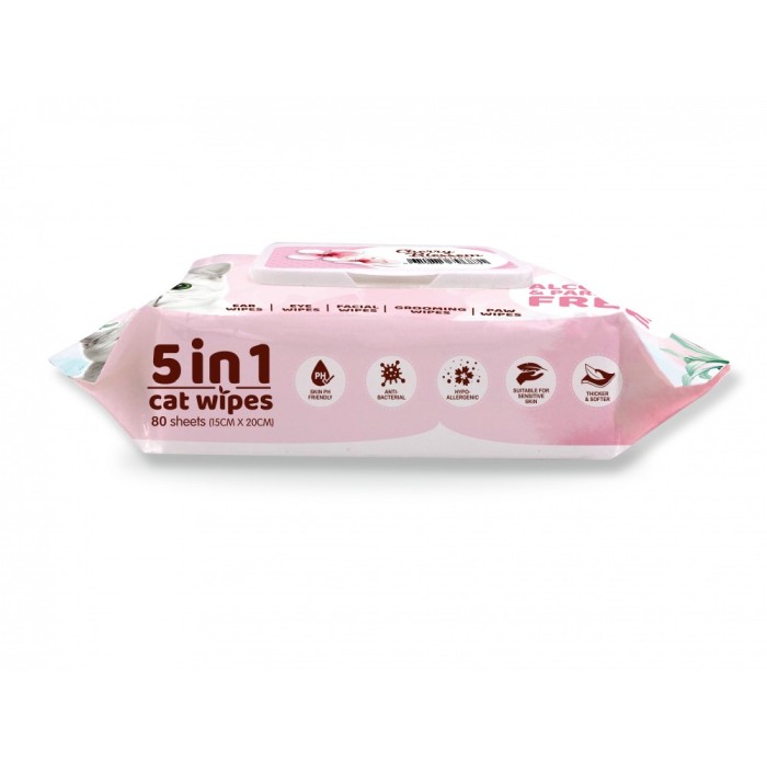 Cat Wipes 5in1(80buc) - Cherry Blossom [2]