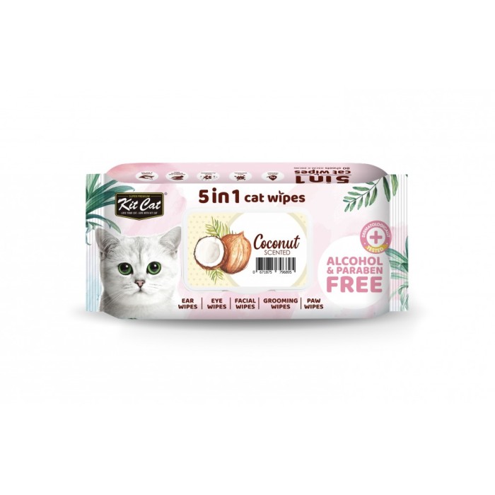 Cat Wipes 5in1(80buc) - Cocos