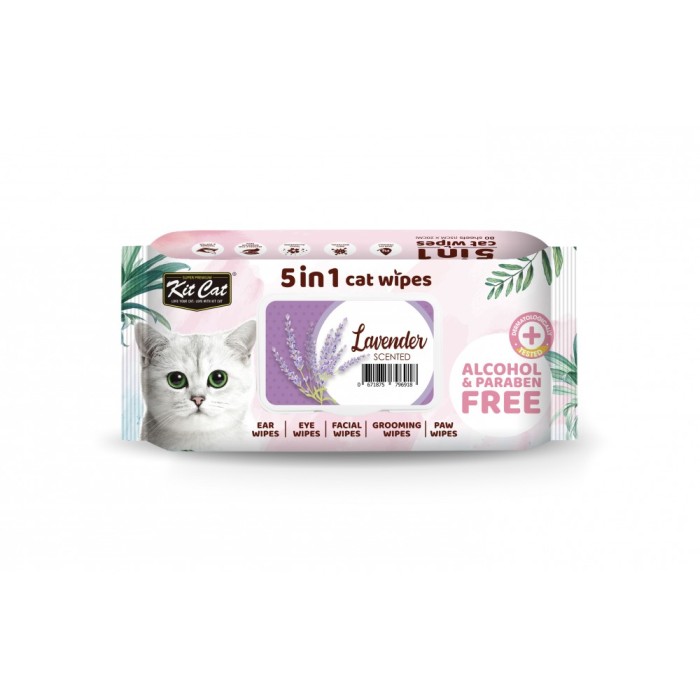 Cat Wipes 5in1(80buc) - Lavanda