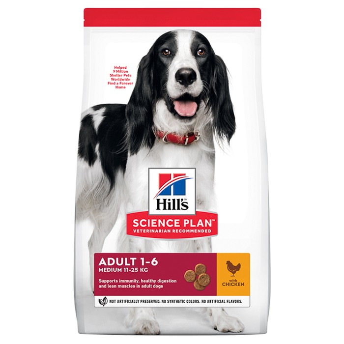 Hills SP Canine Adult Medium cu Pui 2.5 kg