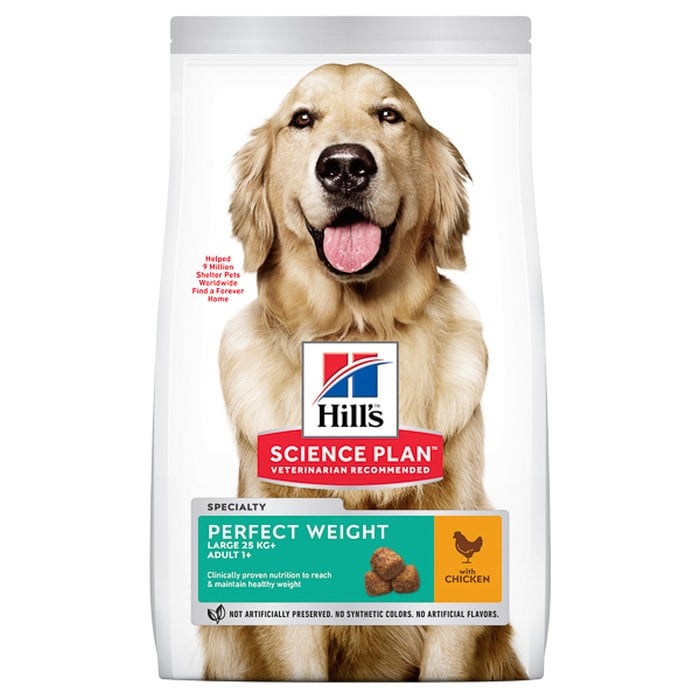 Hills SP Canine Adult Perfect Weight Large Breed cu Pui 12 kg