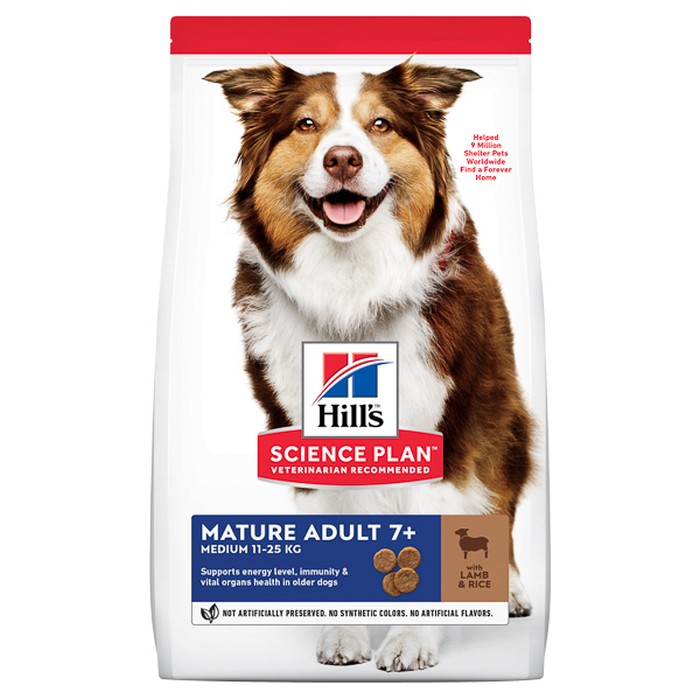 Hills SP Canine Mature Medium cu Miel si Orez 2.5 kg