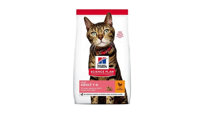 Hills SP Feline Adult Light cu Pui 10 kg, Hill s Science Plan