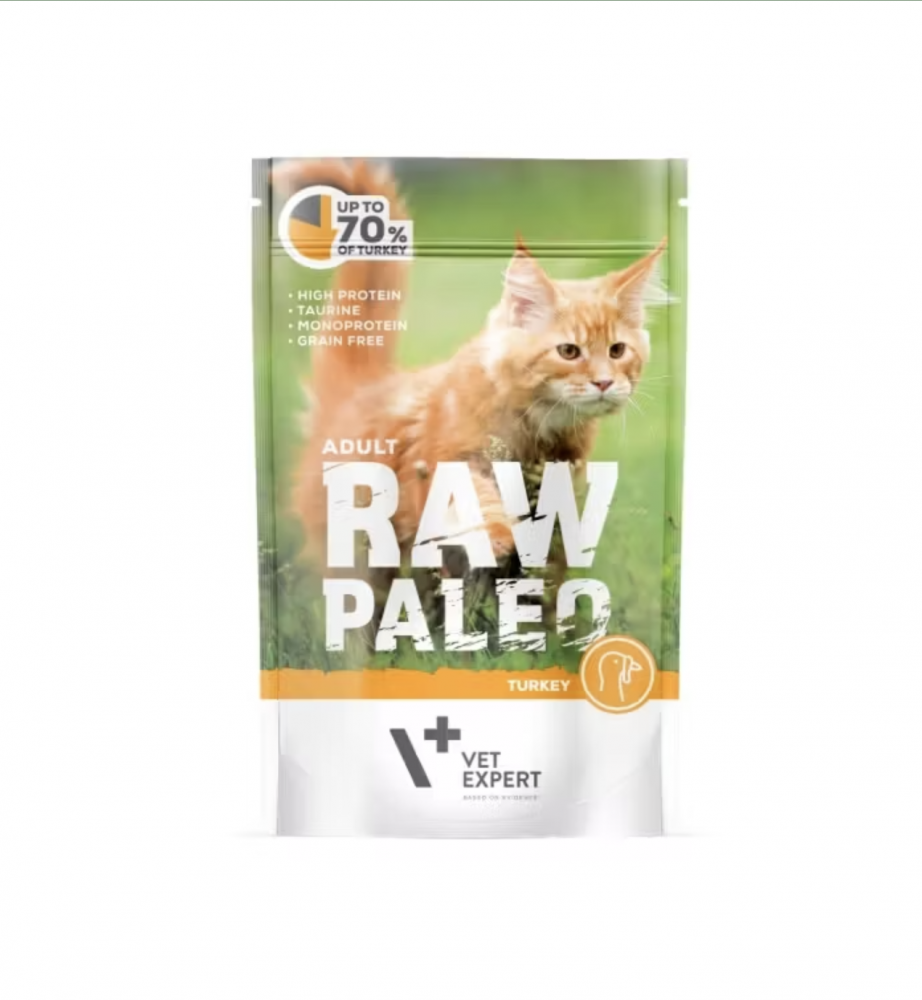 Raw Paleo Cat Adult Curcan Plic 100 g