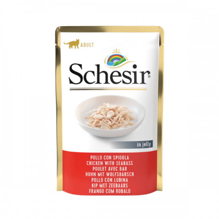 Schesir Cat Plic cu Pui si Biban 85 g