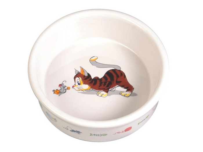 Trixie Castron Ceramic Pisica 0.2 l 11 cm Alb 4007