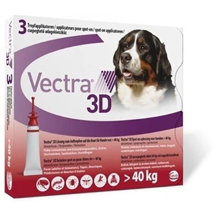 Vectra 3D Caini 40 kg - 1 pipeta