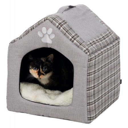 36352 Casuta Iglu SILAS 40x45x40cm GRI/CREM [1]