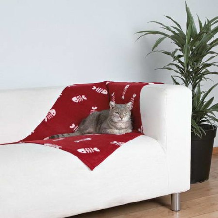 Caini - 37193 Patura Beany 100x70 BORDO cu Model Peste