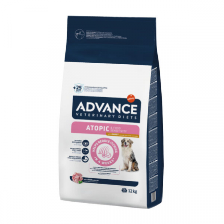 Uscate - Advance Dog Atopic/Derma Care Iepure si Aloe Vera 12 kg