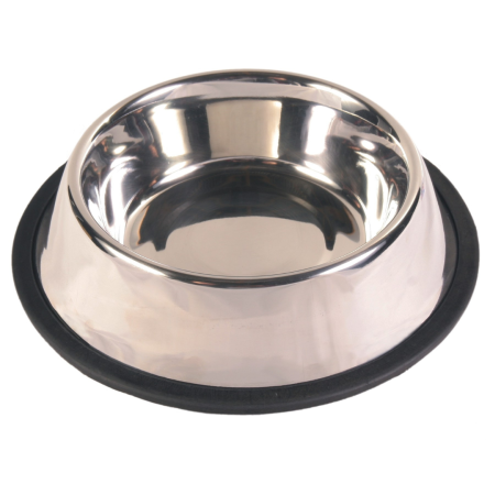 Caini - Castron Inox Antiderapant 0.9 l 24853, Trixie
