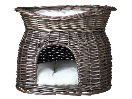 Culcusuri - Trixie Cos cu 2 Pernite 2x1 Nuiele 54x43x37 cm Gri 2873