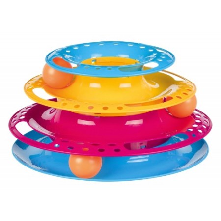 Accesorii - Trixie Jucărie Pisică Circuit cu Turn Plastic 25x13 cm 41345
