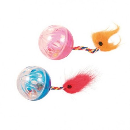 Jucarii - Trixie Jucărie Pisici-2 mingi cu Blăniță 4 cm 4165