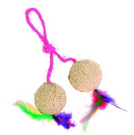 Jucarii - Trixie Jucarie Sisal cu 2 mingi 4501