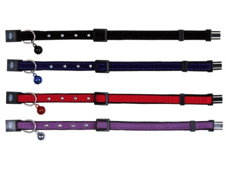 Zgarzi - Trixie Zgarda Catifelata cu Clopotel si Strass 4148