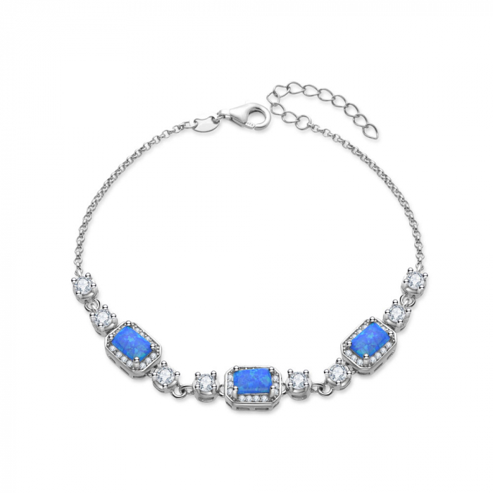 Bratara argint rodiat Blue Royal [1]