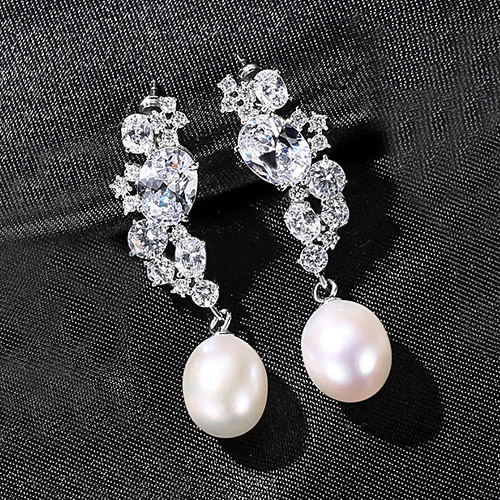 Cercei argint Pearl Drop [1]