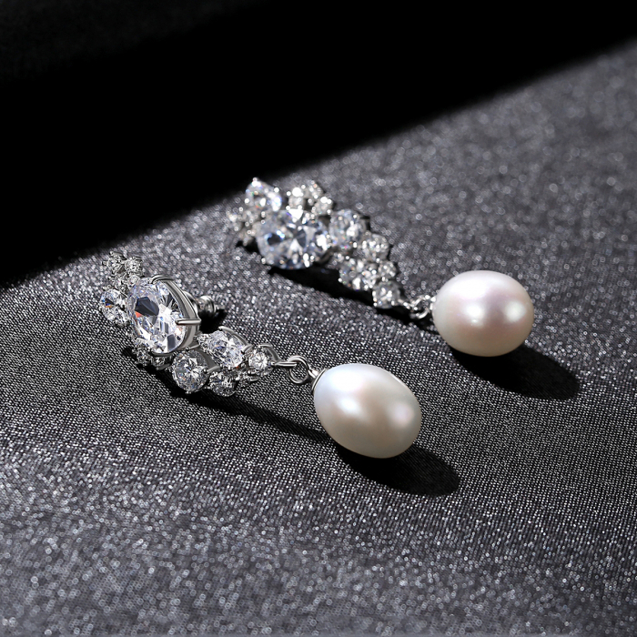 Cercei argint Pearl Drop [2]