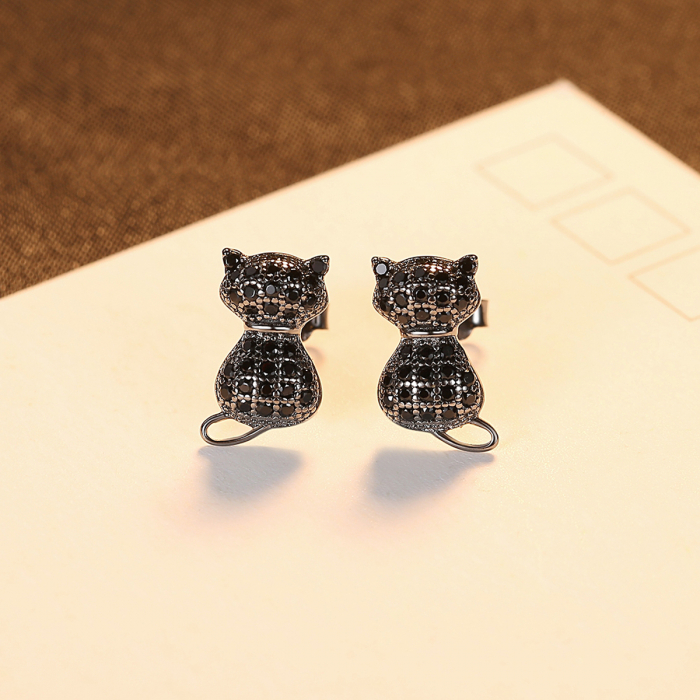 Cercei argint Black Cat [3]