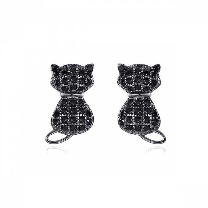 Cercei argint Black Cat [1]