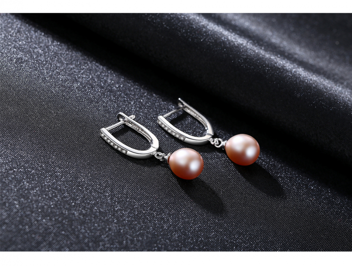 Cercei argint rodiat Classic Pearl [3]