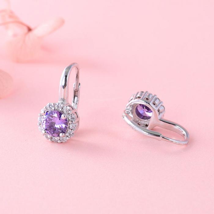 Cercei argint rodiat Dutchess Purple [3]