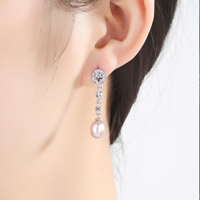 Cercei argint rodiat Pearls Enchanted [2]