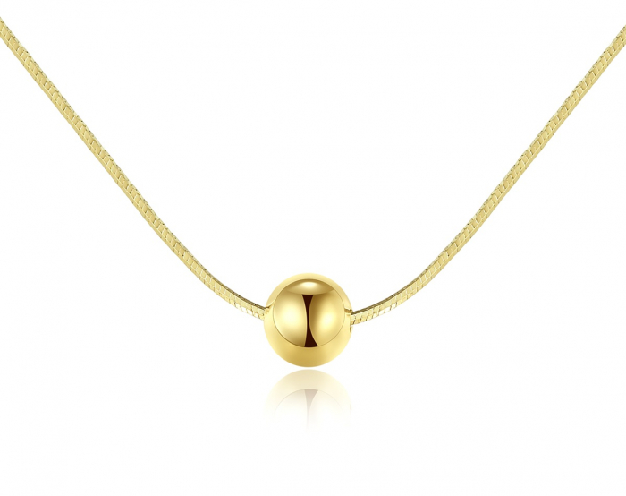 Colier argint placat cu aur Ball [1]