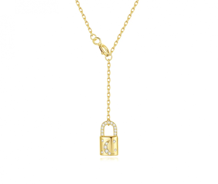 Colier argint placat cu aur Lock [1]