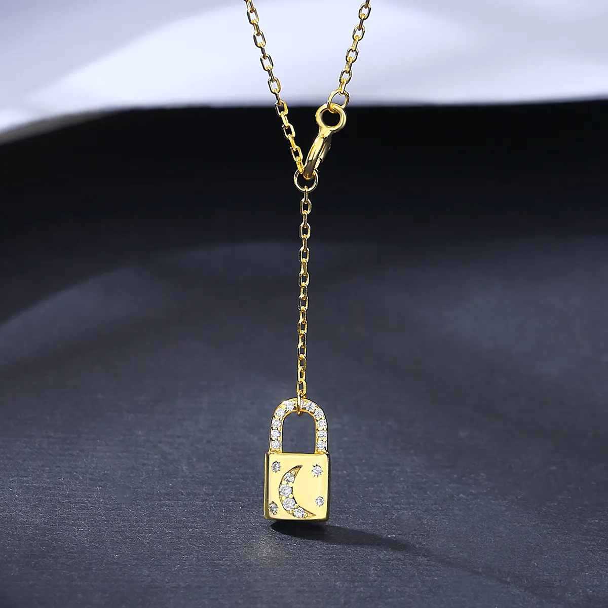 Colier argint placat cu aur Lock [4]