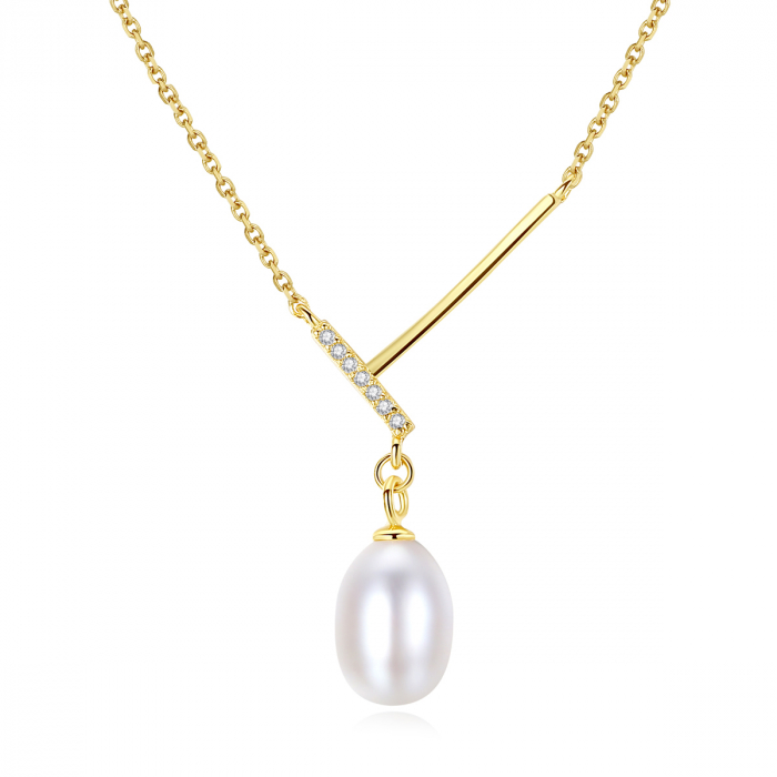 Colier argint placat cu aur Pearl [1]